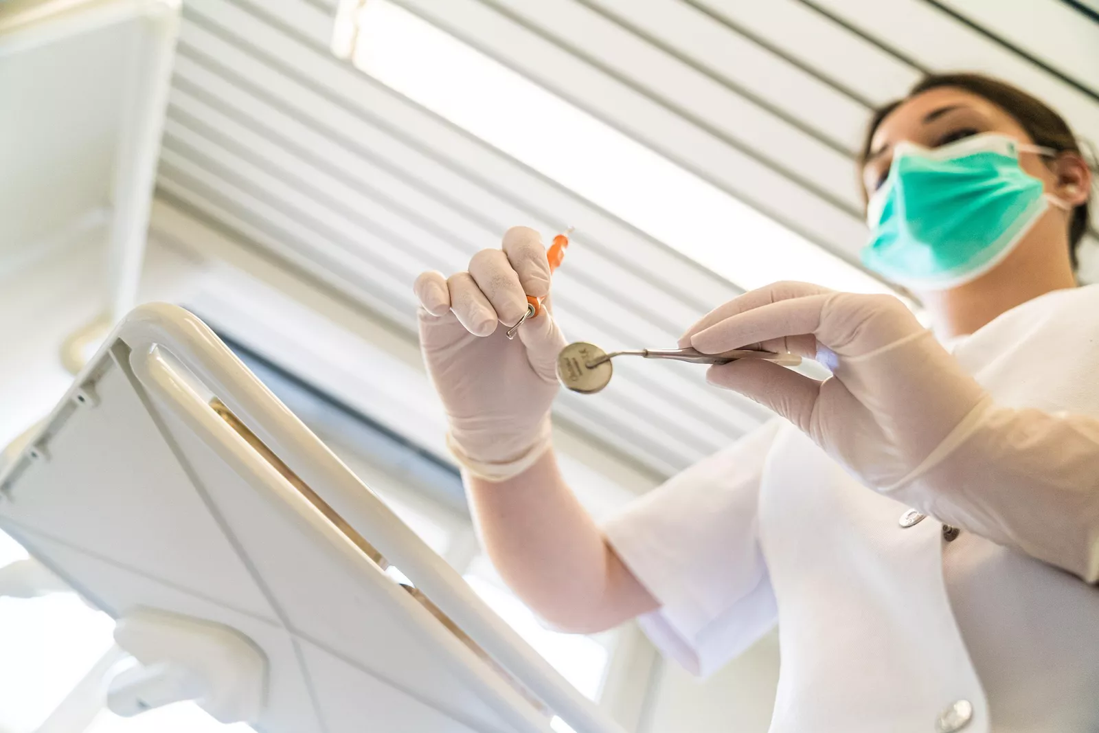 A dentist undergoing academy training.